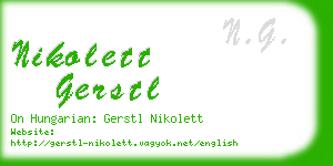 nikolett gerstl business card